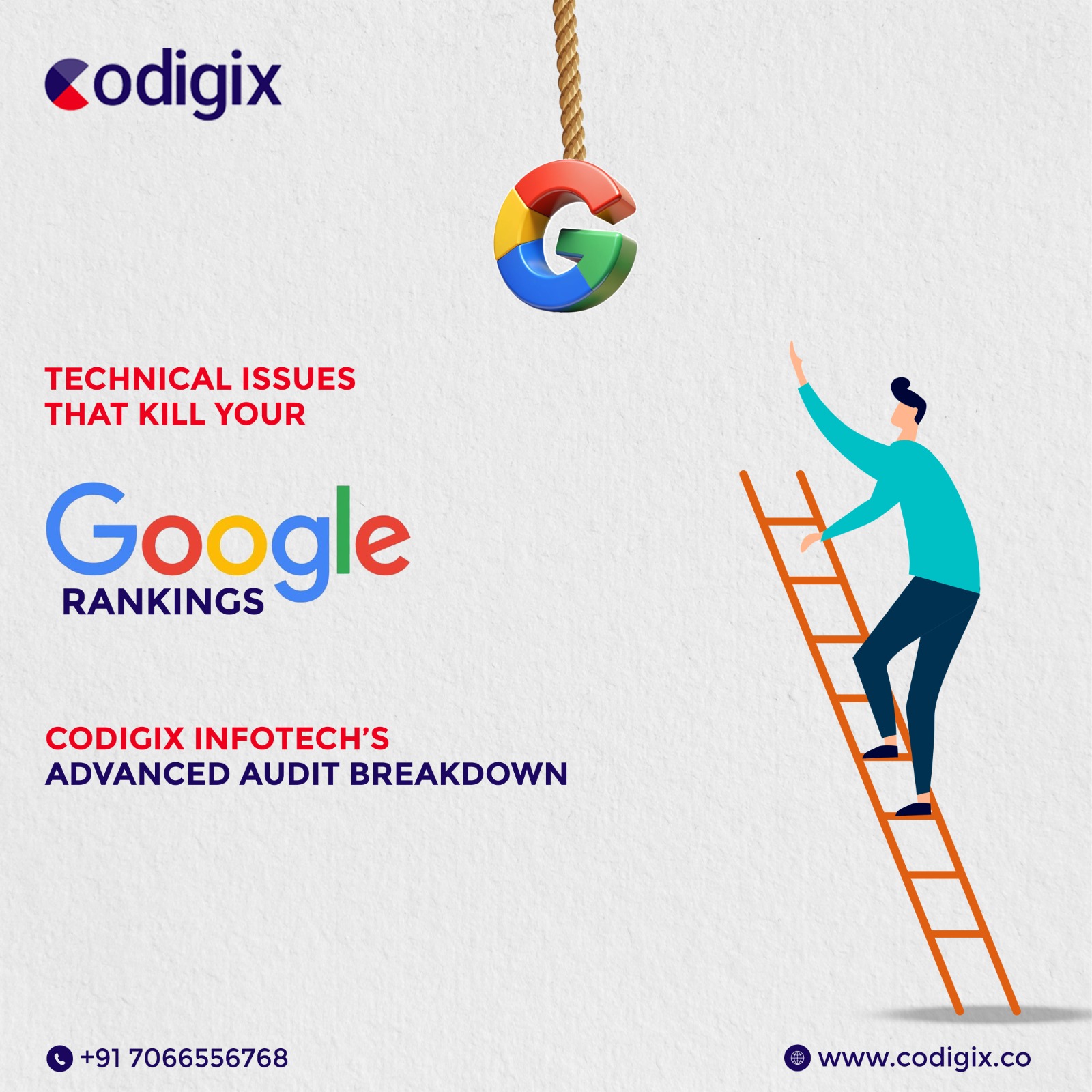 Technical Issues That Kill Your Google Rankings — Codigix Infotech’s Advanced Audit Breakdown