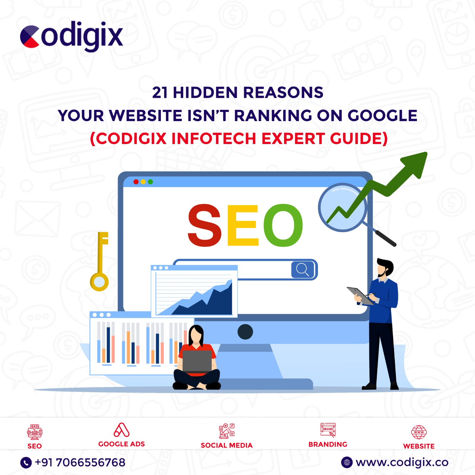 21 Hidden Reasons Your Website Isn’t Ranking on Google (Codigix Infotech Expert Guide)  