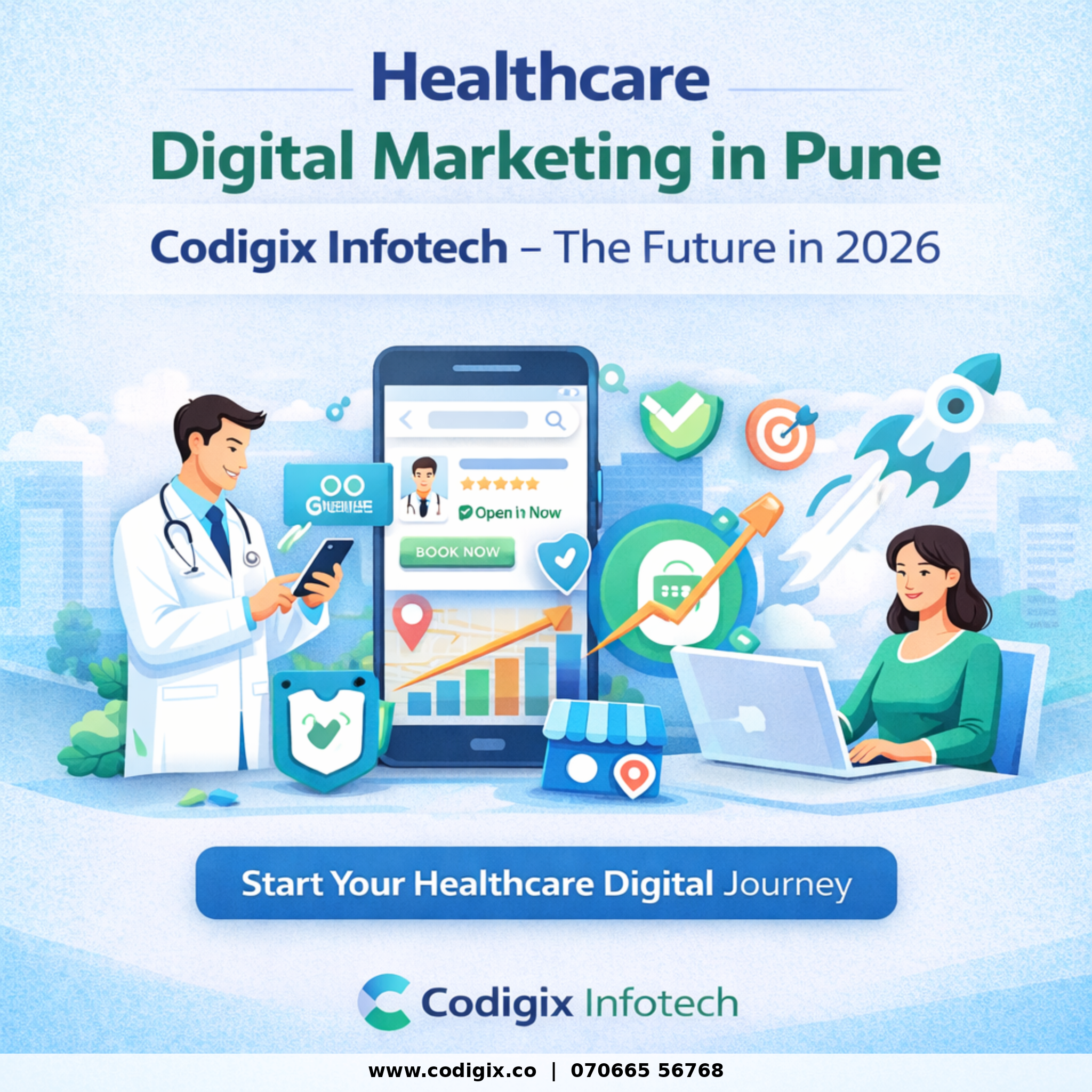 Healthcare Digital Marketing in Pune | Codigix Infotech – The Future in 2026